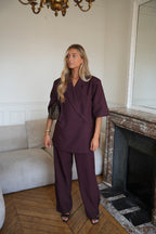 Pantalon Droit Rob - Prune