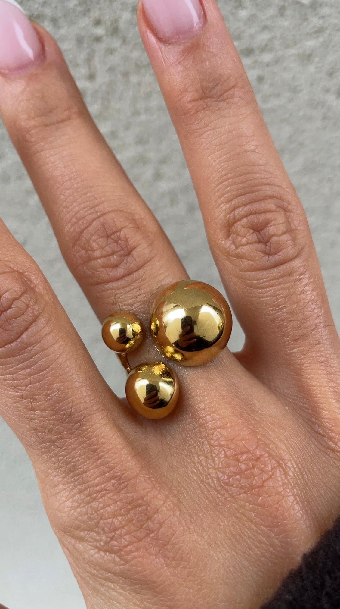 Bague Triple Drop