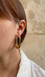 Boucles D'Oreilles Huge Rectangular