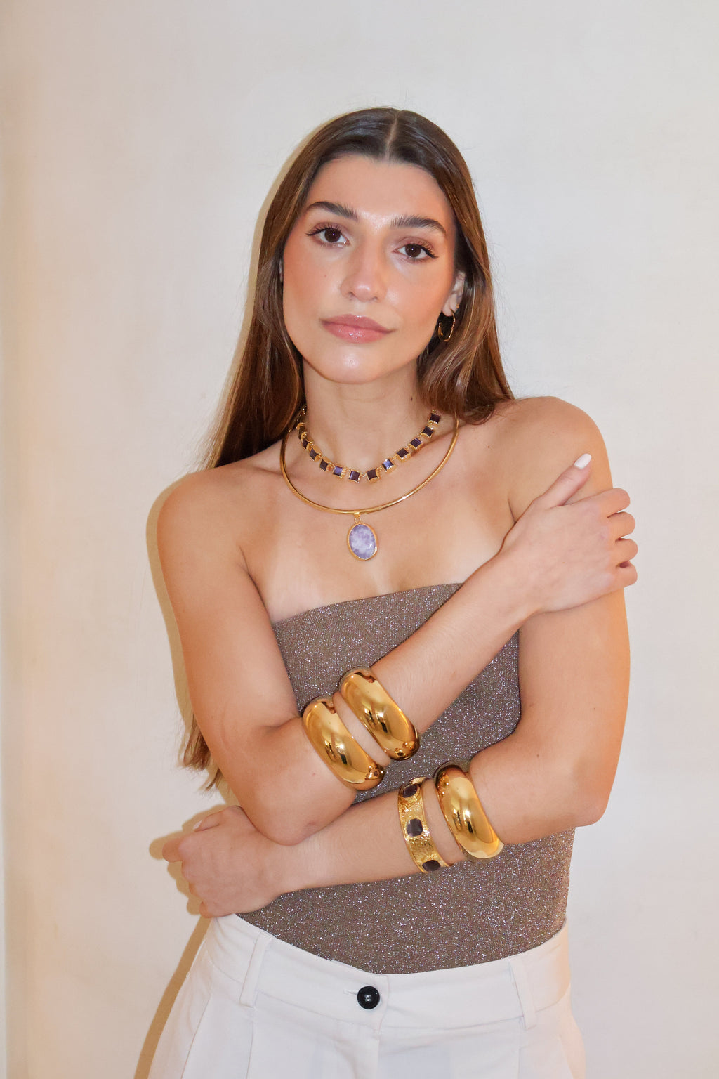 Chocker Amuleto Lila