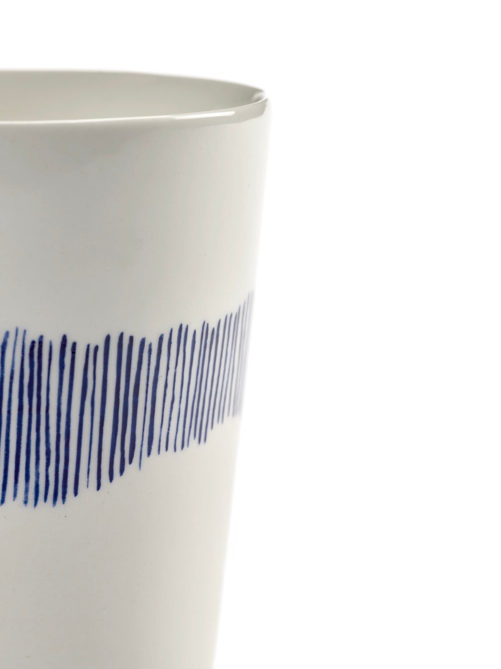 Lot De 4 Tasses À Thé - Blanc - Bleu Feast - By Ottolenghi