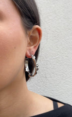 Boucles D'Oreilles Melted Hoops