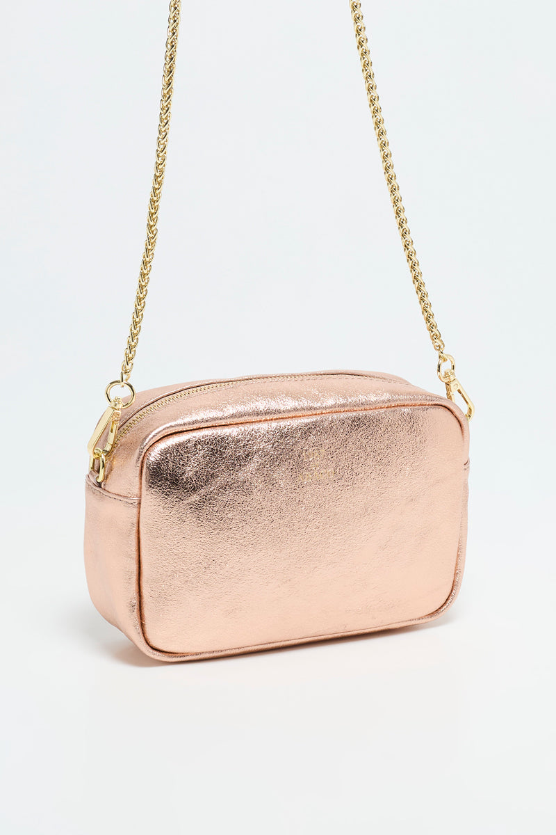 Sac À Bandoulière Amaia - Rose Metallique
