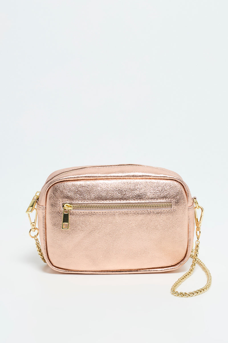 Sac À Bandoulière Amaia - Rose Metallique
