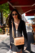 Sac A Badouliere Gaya - Rose Metallique