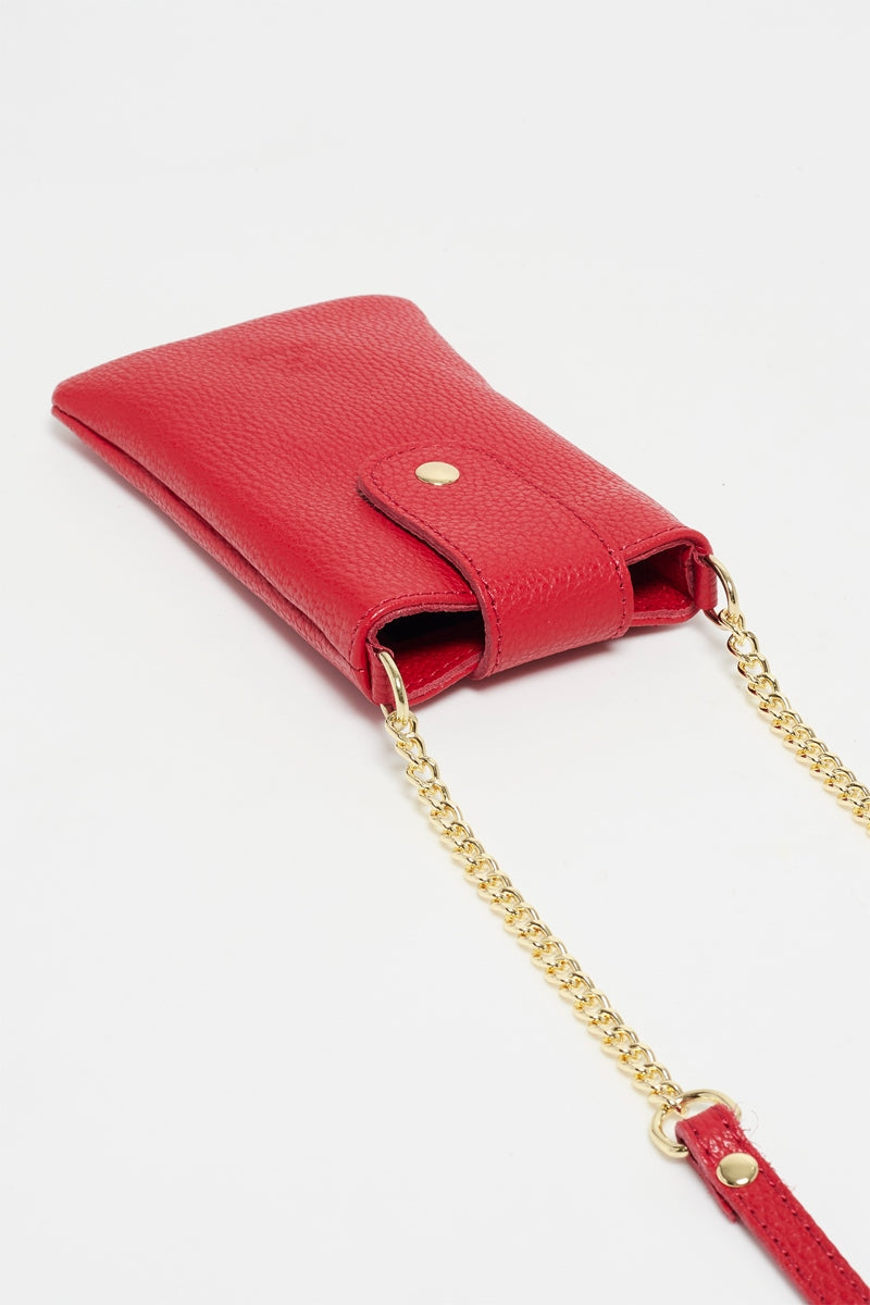 Sac Porte Telephone Grace - Rouge