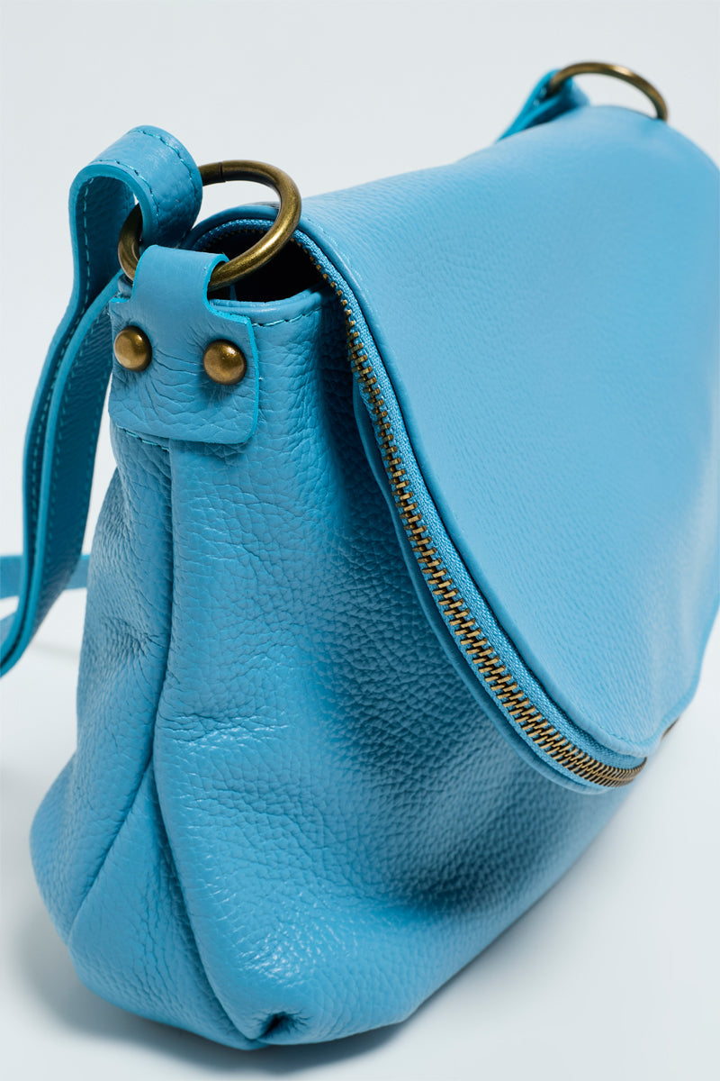Sac À Bandoulière Lana Graine - Bleu Clair