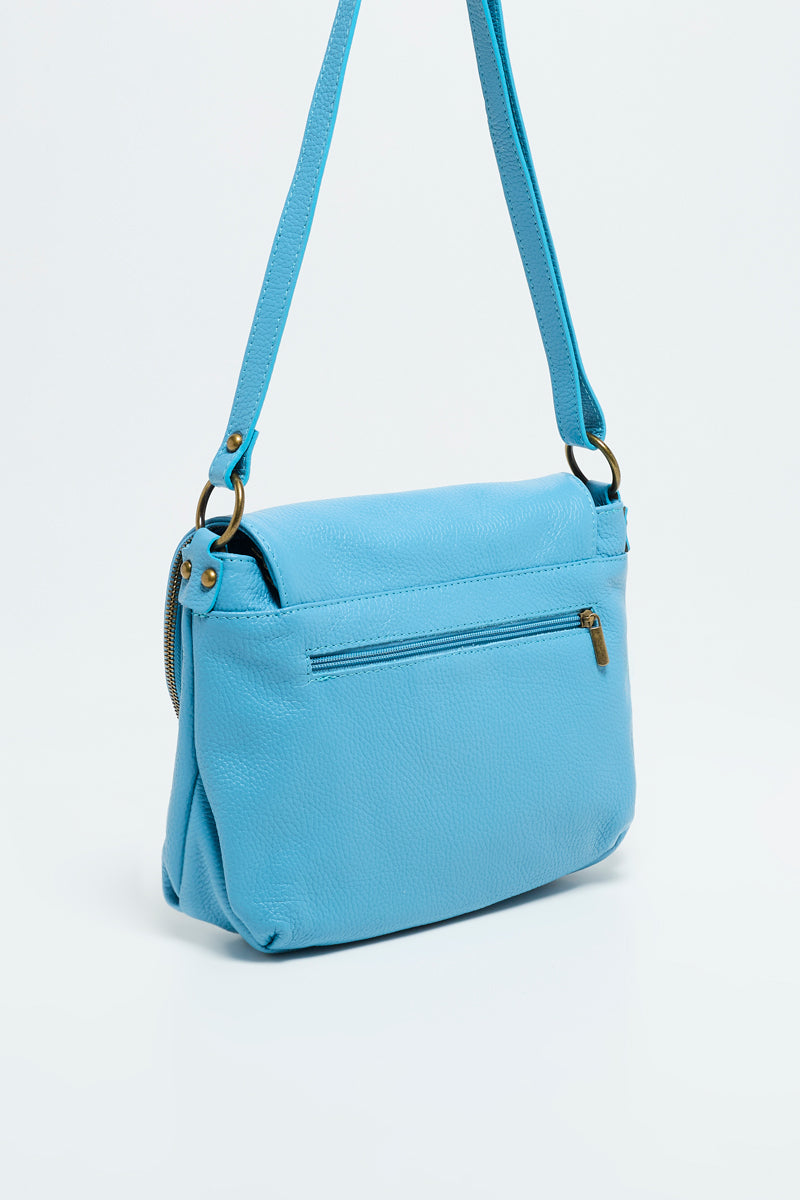 Sac À Bandoulière Lana Graine - Bleu Clair