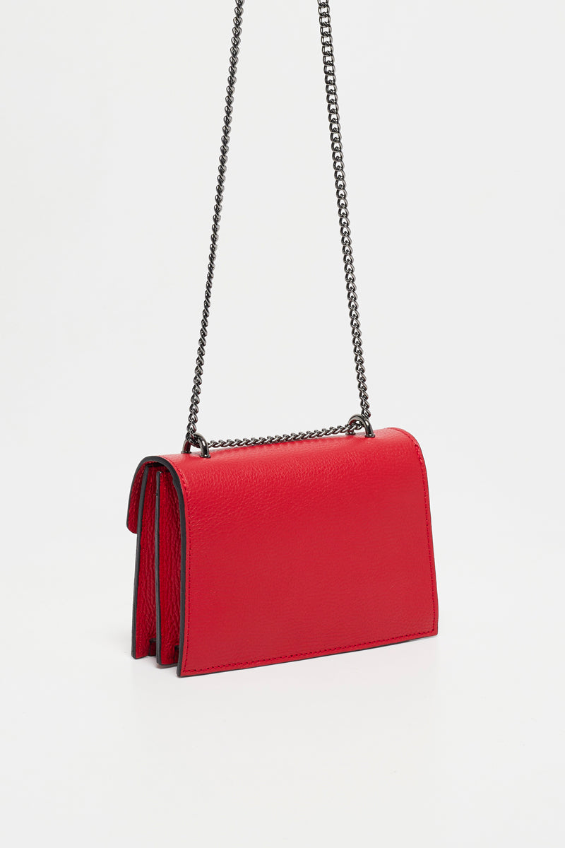 Sac A Badouliere Maegan - Rouge