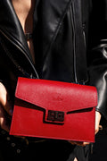 Sac A Badouliere Maegan - Rouge