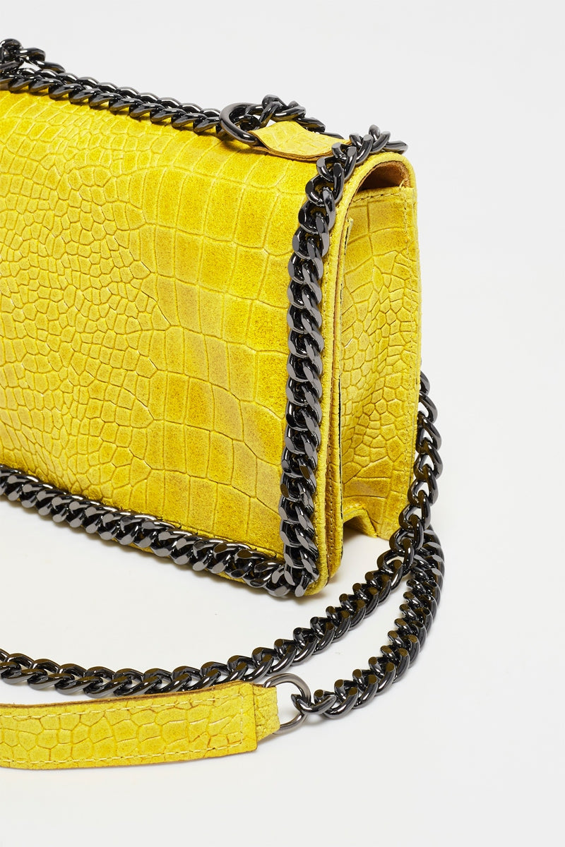 Sac A Badouliere Mini Linnea - Jaune Moutarde