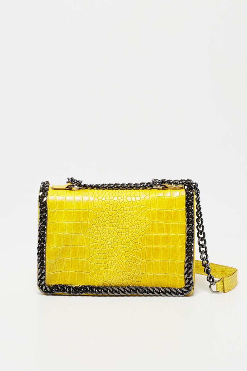 Sac A Badouliere Mini Linnea - Jaune Moutarde