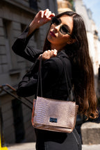 Sac À Bandoulière Tatou - Rose Metallique