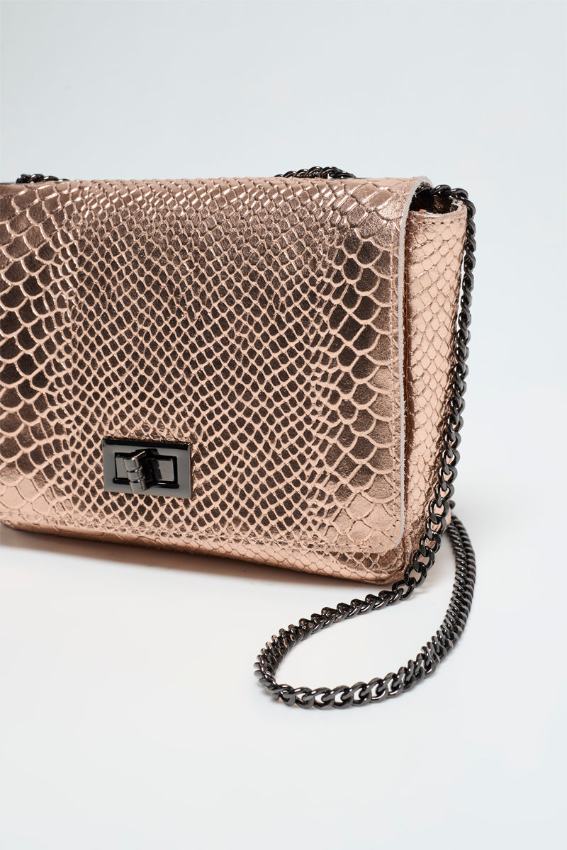 Sac À Bandoulière Tatou - Rose Metallique
