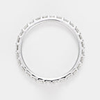 Bague "Tour Complet Lumineux" Diamants 1Ct/29 - Or Blanc 750/1000