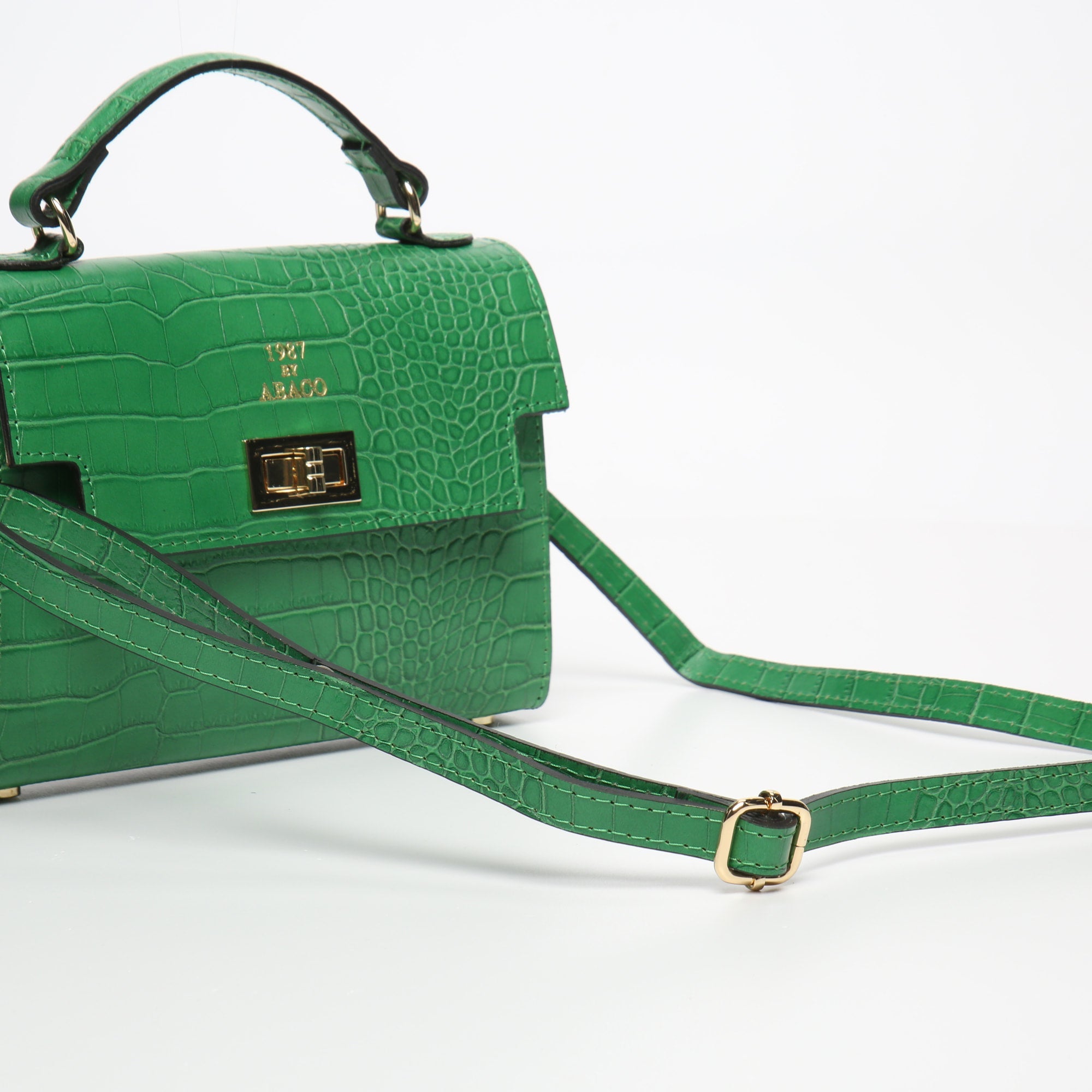Sac À Bandoulière Sandy Croco - Vert