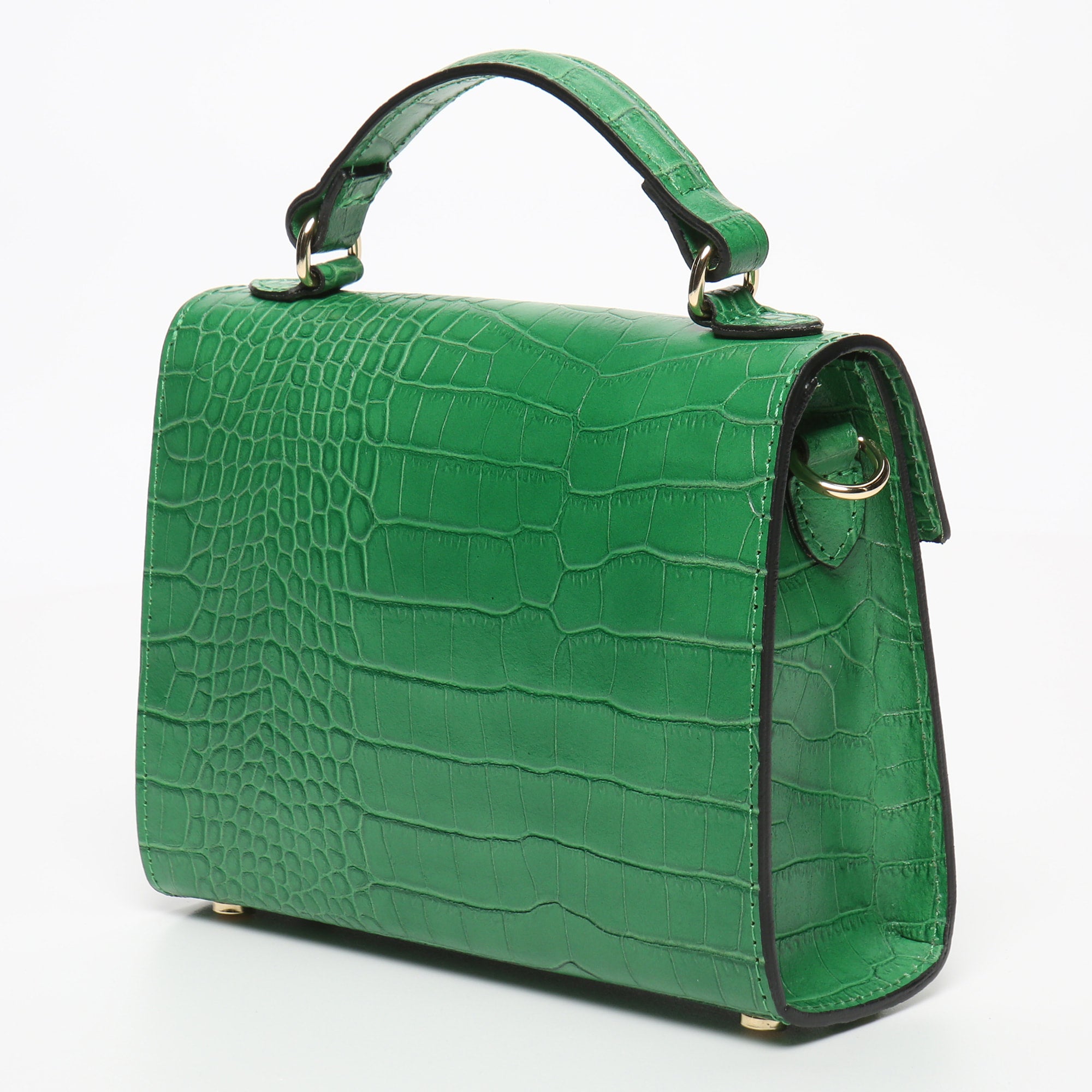 Sac À Bandoulière Sandy Croco - Vert