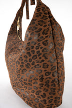 Sac Porte Epaule Kaelis - Motif Leopard Marrons