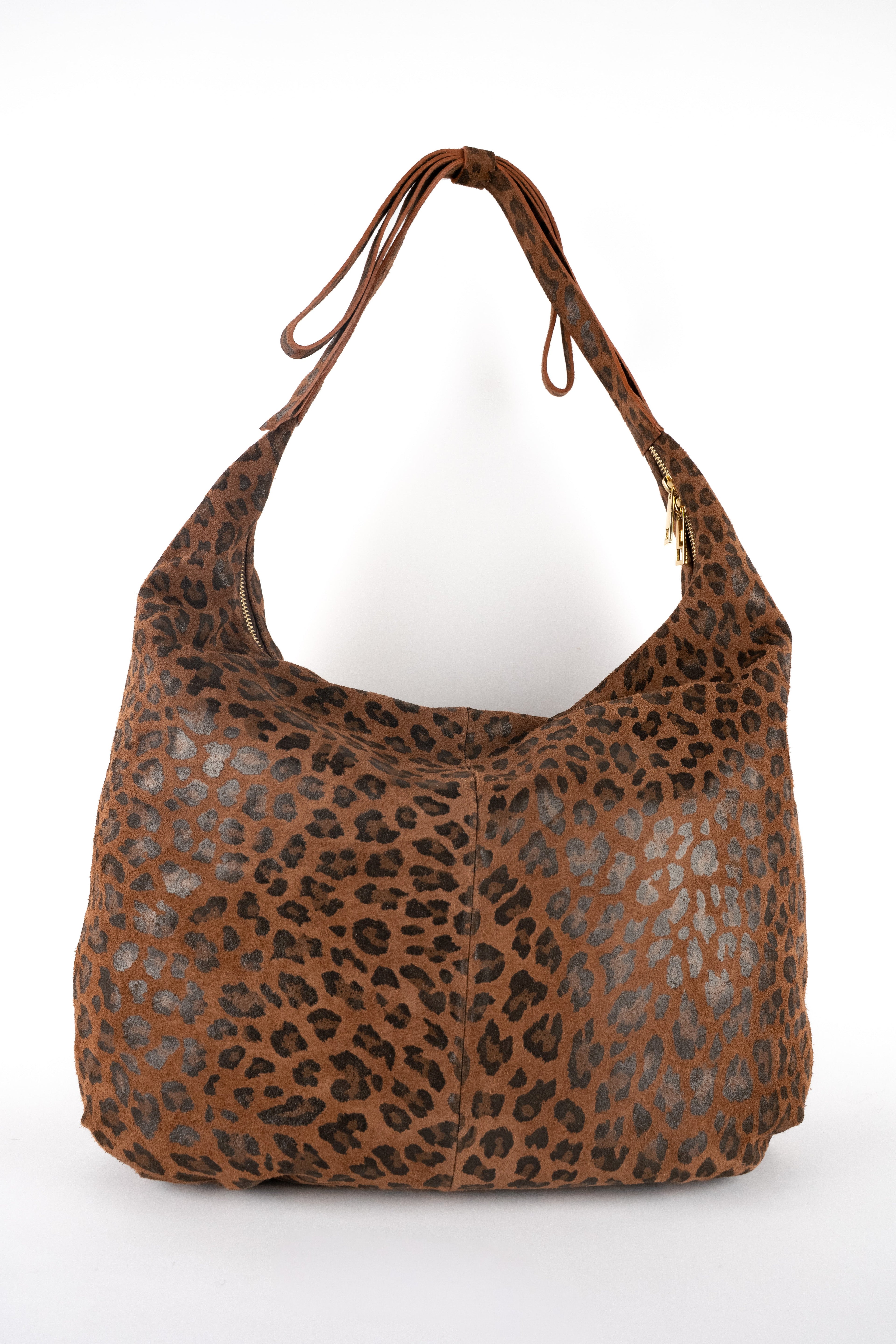Sac Porte Epaule Kaelis - Motif Leopard Marrons