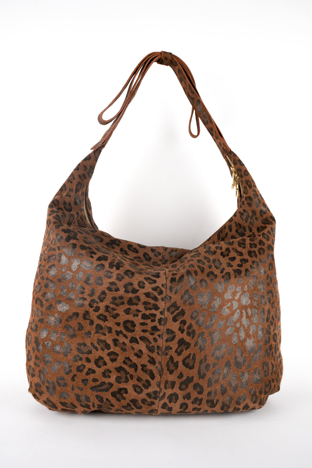 Sac Porte Epaule Kaelis - Motif Leopard Marrons