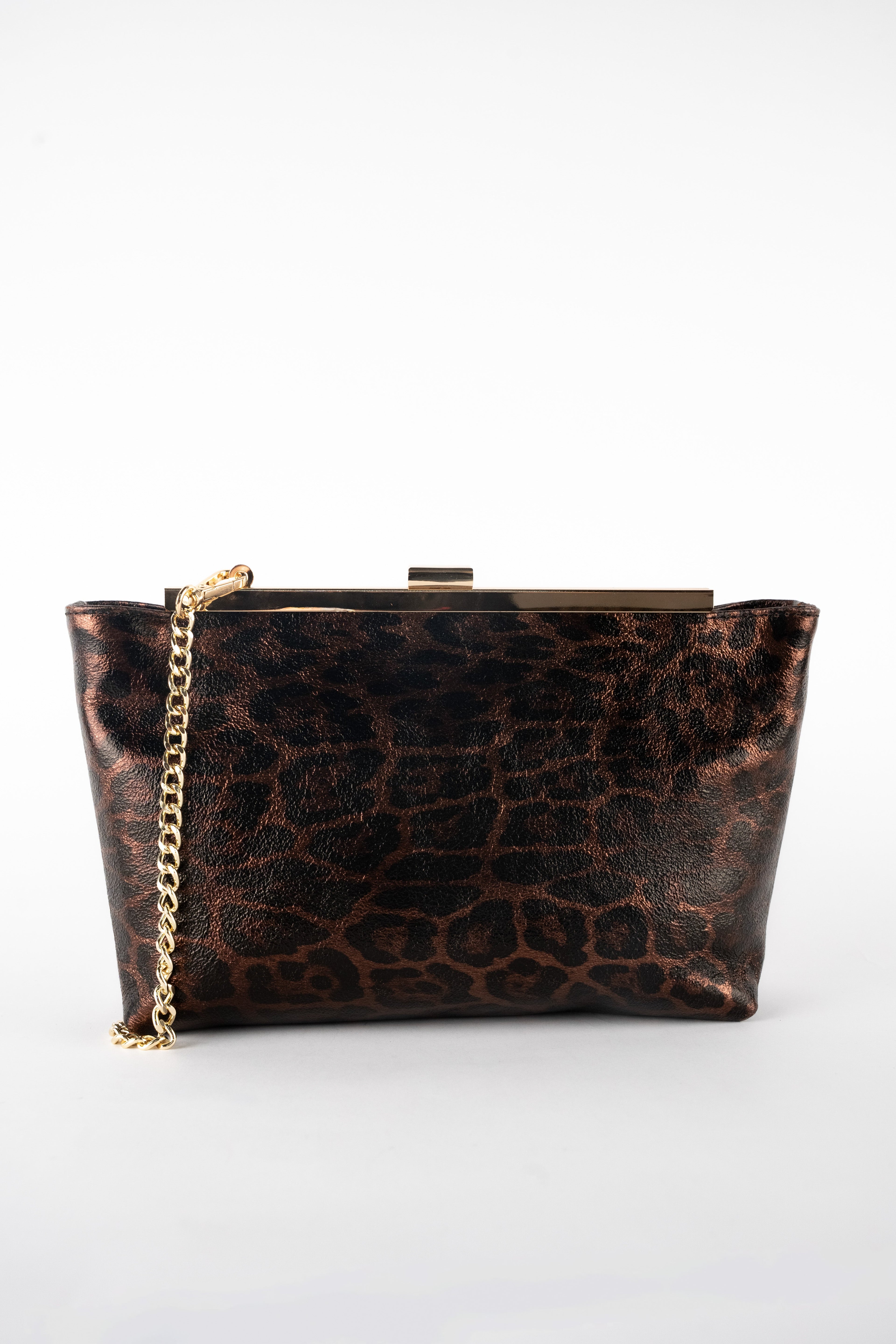 Sac À Bandouliere Norys - Motif Leopard Marrons