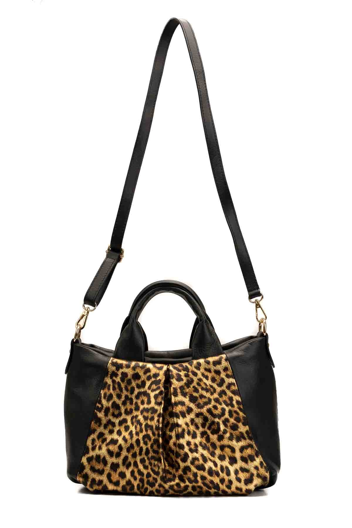 Sac A Bandouliere Rogue - Motif Leopard Noir