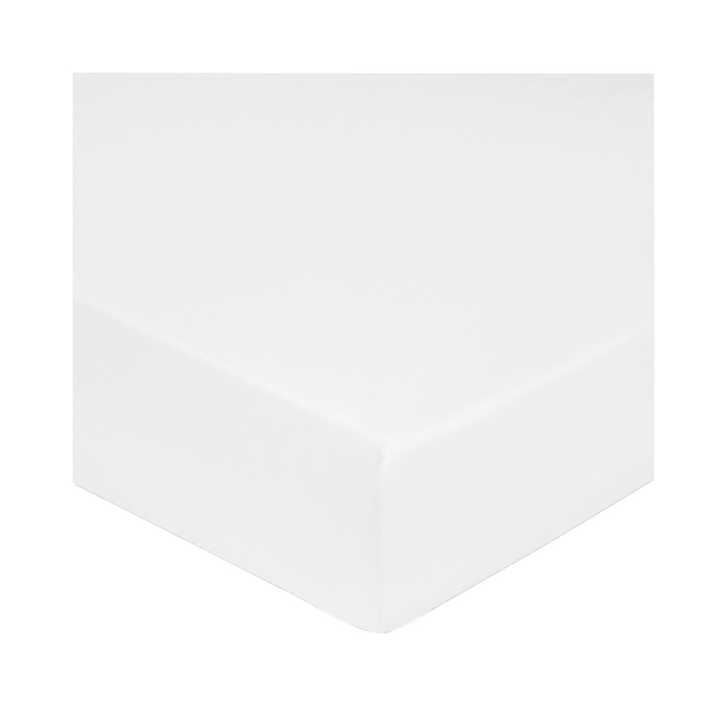 Drap Housse "Prestige" - Satin De Coton - Blanc