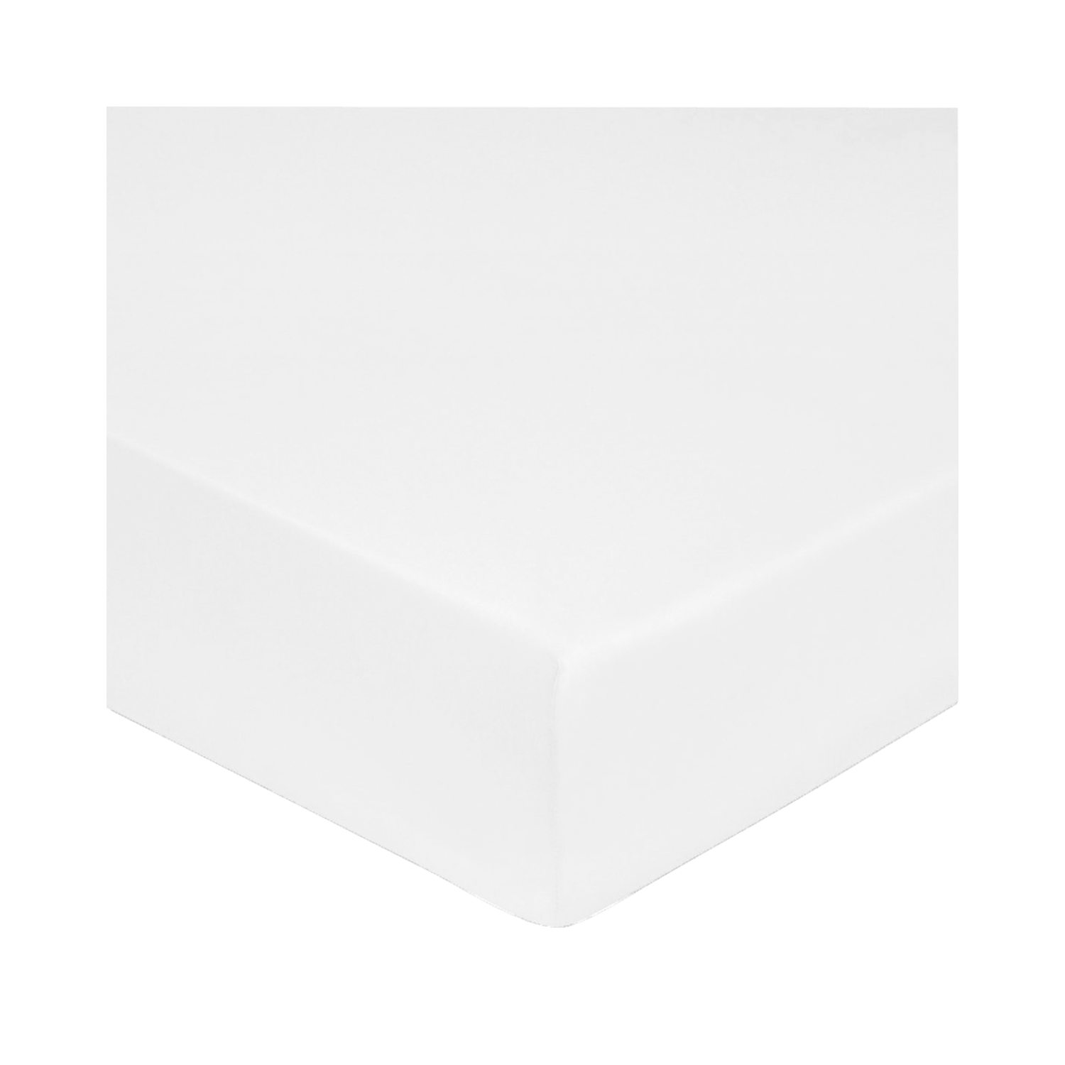 Drap Housse "Prestige" - Satin De Coton - Blanc