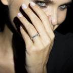 Bague "Marabella" D0,63/81 - Or Blanc 375/1000