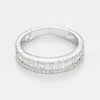 Bague "Marabella" D0,63/81 - Or Blanc 375/1000