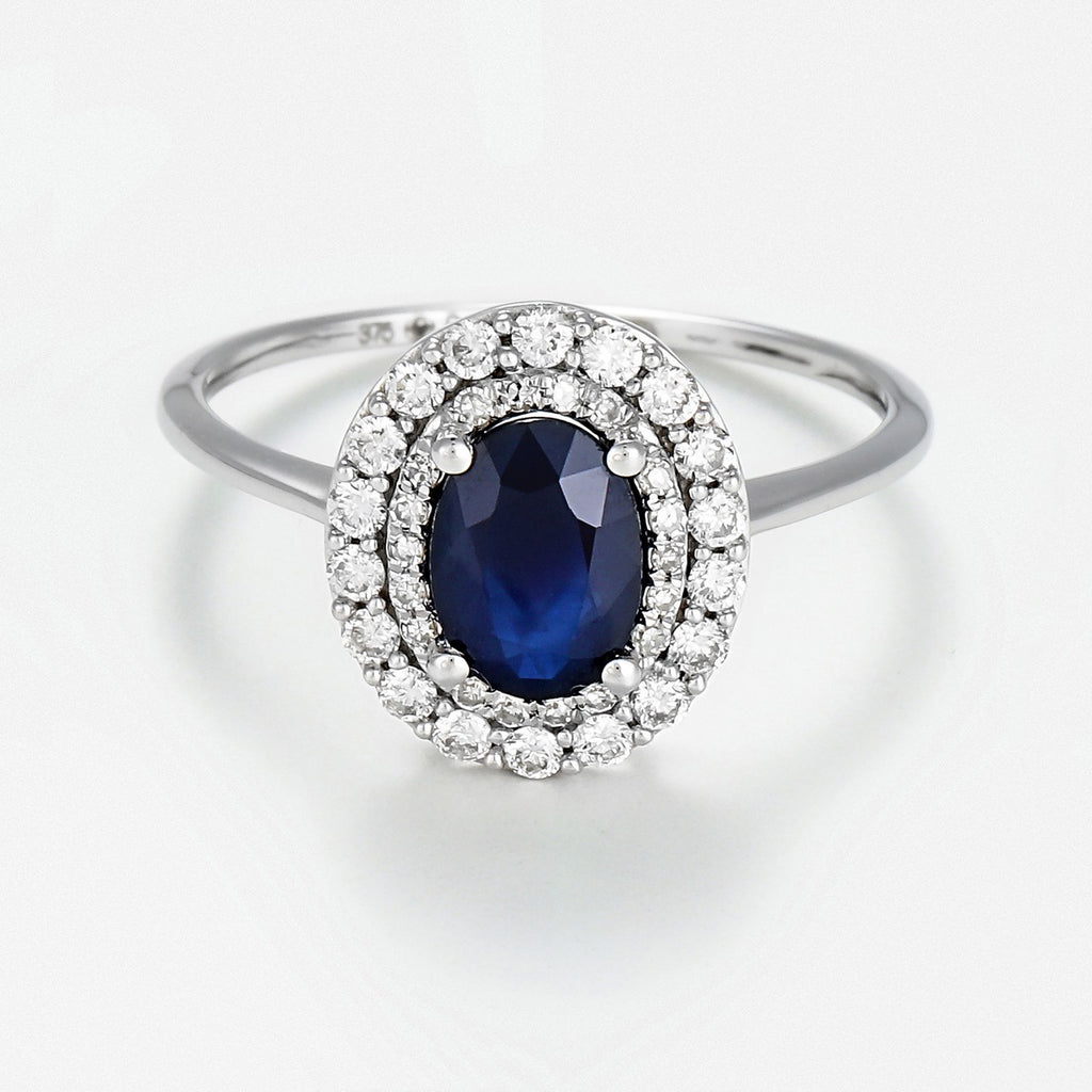 Bague "Glénan" - D0,27/36 S1,06/1 - Or Blanc