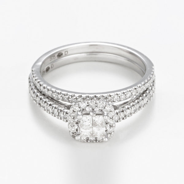 Bague "Brillant Duo" Diamants 0,52/73