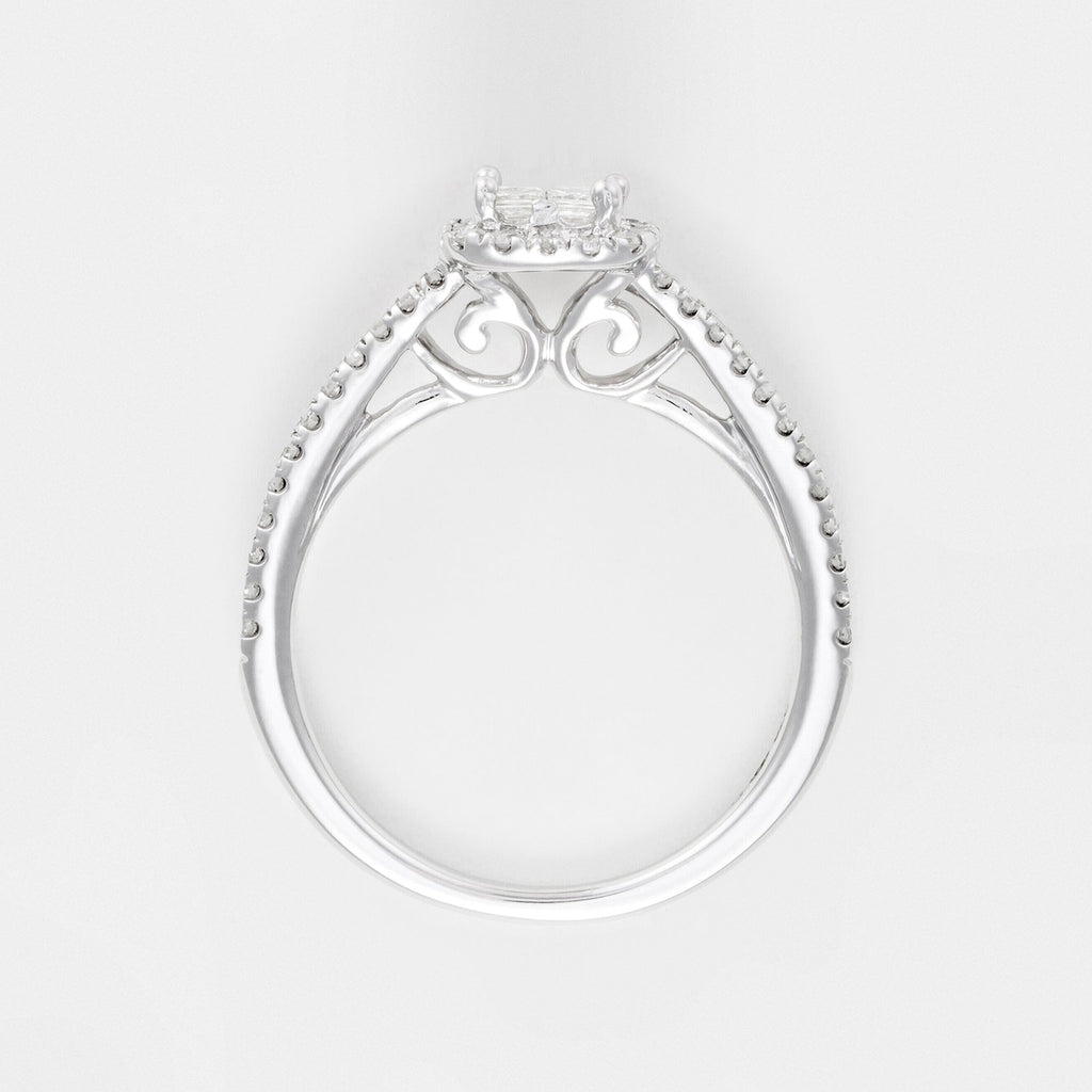 Bague "Brillant Duo" Diamants 0,52/73