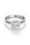 Bague "Duo Carré" D0,43/45