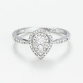 Bague Diamants "Assa" D 0,30/58 - Or Blanc 375/1000