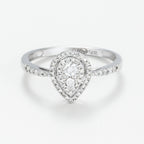 Bague Diamants "Assa" D 0,30/58 - Or Blanc 375/1000