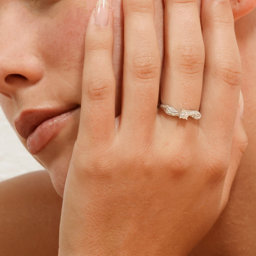 Bague "Eclat Joli" Diamant 0,12/18 - Or Blanc