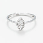 Bague Diamants "Itzer" D 0,15/32 - Or Blanc 375/1000