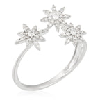 Bague "Bouquet Glacé" D0,20/55 - Or Blanc