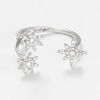 Bague "Bouquet Glacé" D0,20/55 - Or Blanc