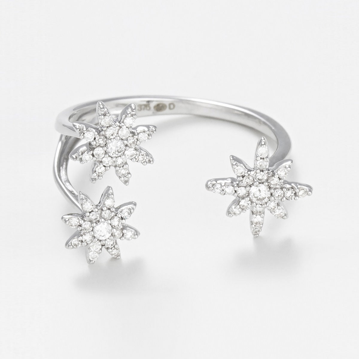 Bague "Bouquet Glacé" D0,20/55 - Or Blanc