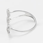 Bague "Bouquet Glacé" D0,20/55 - Or Blanc