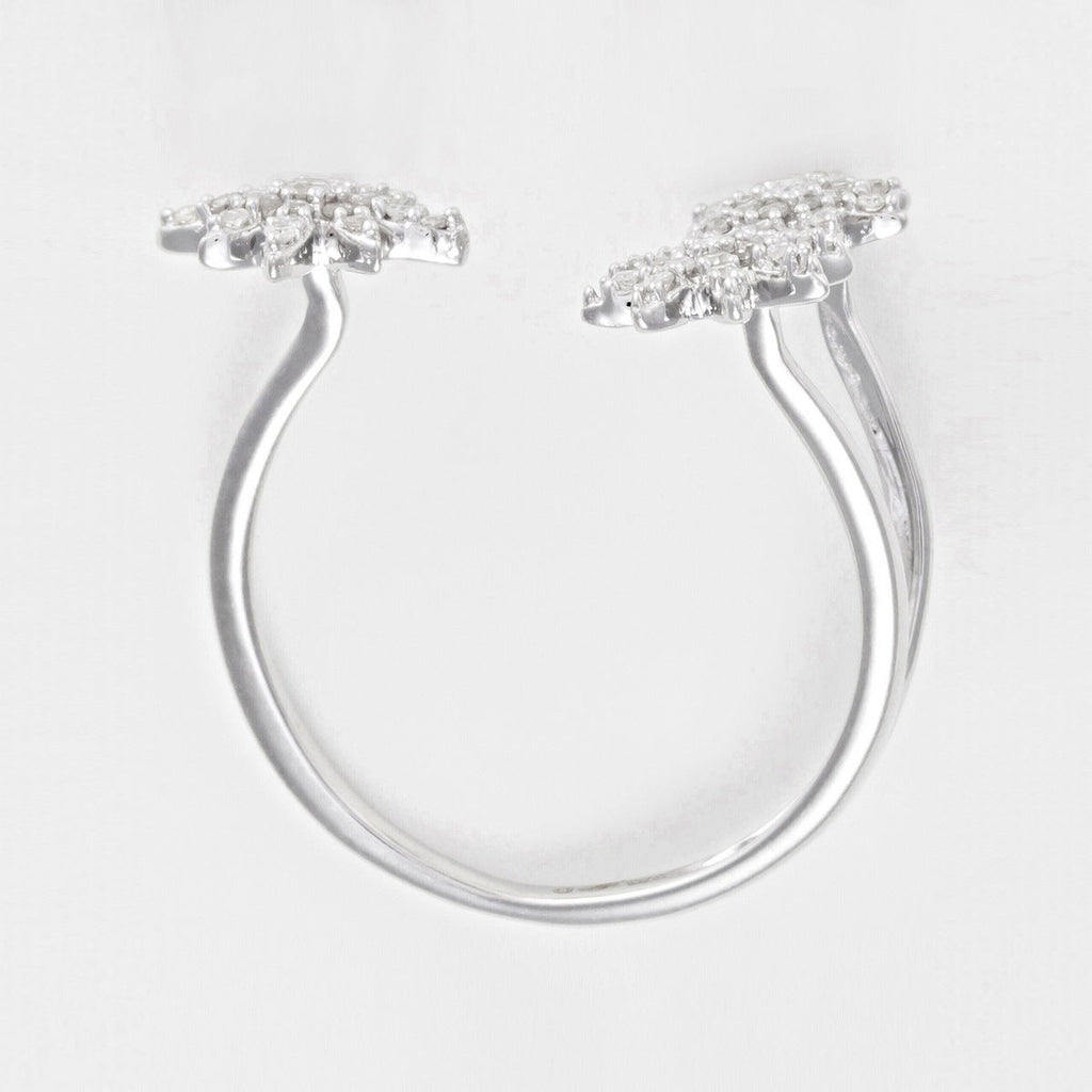 Bague "Bouquet Glacé" D0,20/55 - Or Blanc