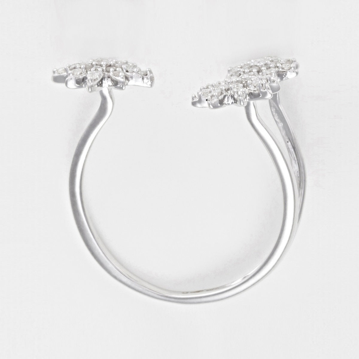 Bague "Bouquet Glacé" D0,20/55 - Or Blanc