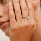 Bague "Bouquet Glacé" D0,20/55 - Or Blanc