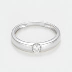 Bague "Solitaire Calabria" Diamants: 0,19/1 - Or Blanc