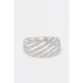 Bague "La Splendide" D0,25/86 - Or Blanc 375/1000