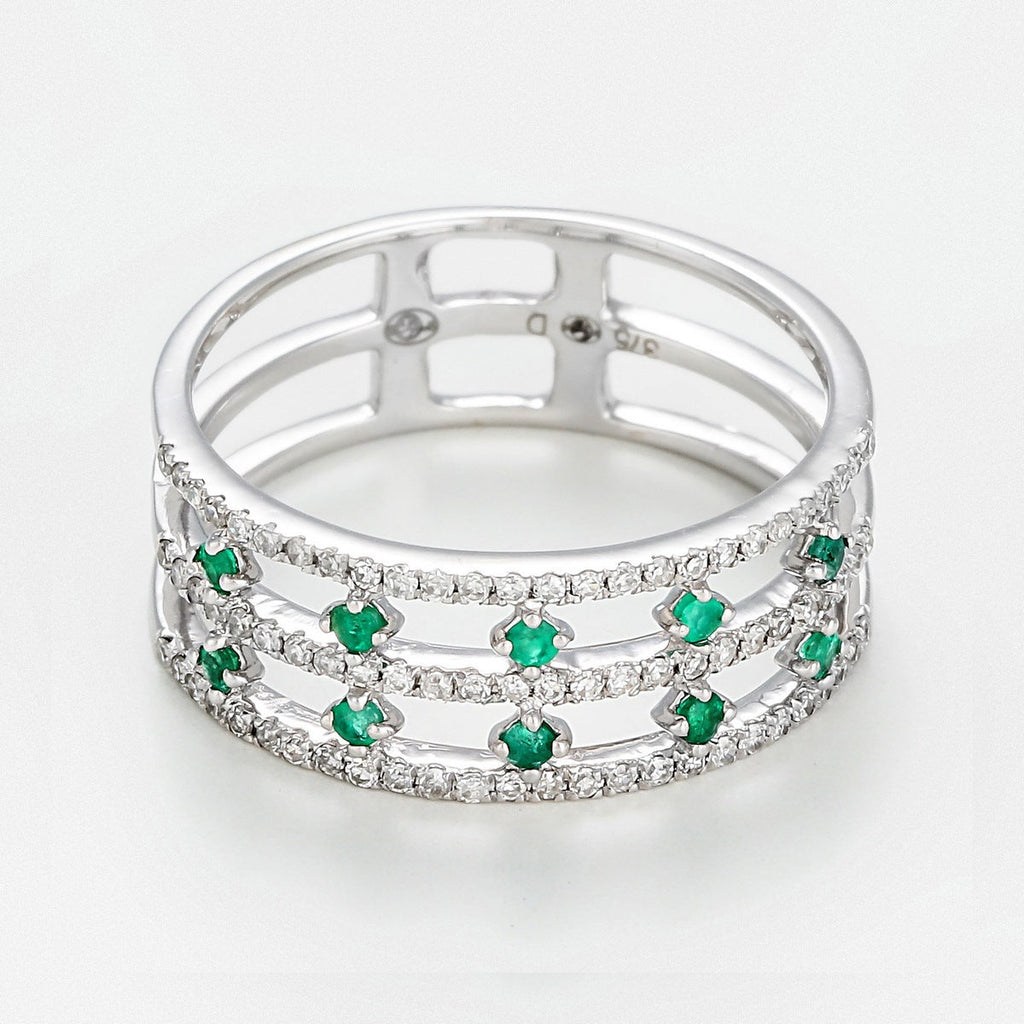Bague Courone Des Emeraudes D0,23/78 E0,25/10