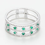 Bague Courone Des Emeraudes D0,23/78 E0,25/10