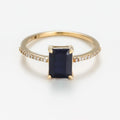Bague Carre Saphir